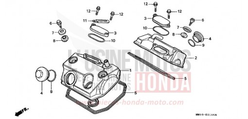 CYLINDER HEAD COVER XL600VN de 1992